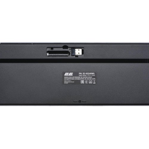 Клавіатура бездротова, 2E KS240 WL BT Gray