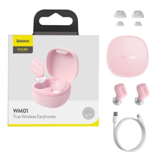 Навушники Baseus  Encok True Ws Earphones WM01 Pink