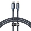 Кабель Baseus rystal Shine Series Fast Charging Data Cable Type-C to Lightning 20W 1.2m Black