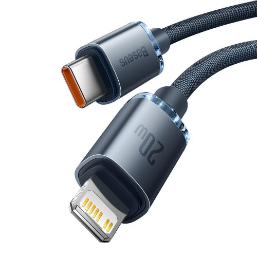 Кабель Baseus rystal Shine Series Fast Charging Data Cable Type-C to Lightning 20W 1.2m Black