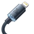 Кабель Baseus rystal Shine Series Fast Charging Data Cable Type-C to Lightning 20W 1.2m Black