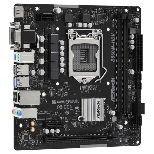 Mатеринська плата s1200 Intel B560 HDMI/DVI/VGA 2x DDR4 GbE LAN mATX B560M-HDV R3.0