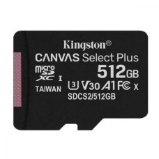 Kingston 512 GB microSDXC Class 10 UHS-I U3 Canvas Select Plus SDCS2/512GBSP