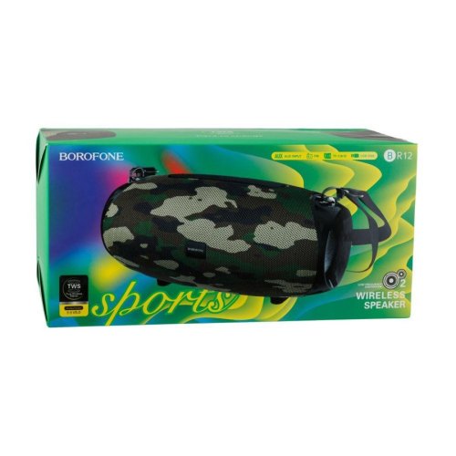 Портативна колонка BOROFONE BR12 Amplio sports wireless speaker, Camouflage Green