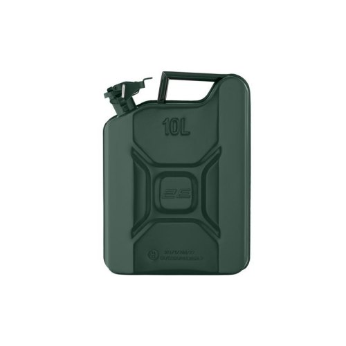 Каністра 2E паливна вертикальна 10л метал 0.8мм, 2.3кг, зелений