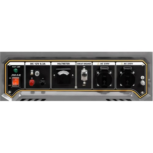 Генератор бензиновий GRAPHITE 230В (1 фаза), 2/2.2кВт, ручний старт, AVR, 40кг