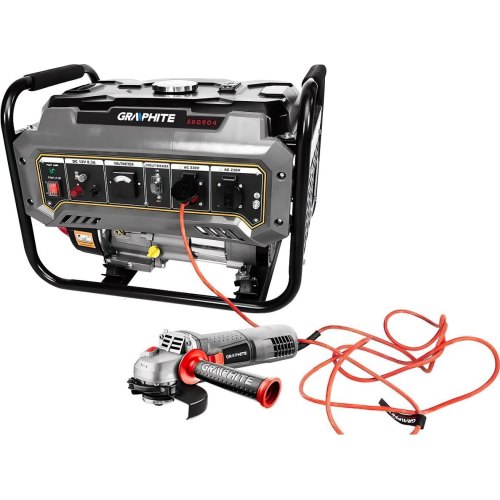 Генератор бензиновий GRAPHITE 230В (1 фаза), 2/2.2кВт, ручний старт, AVR, 40кг