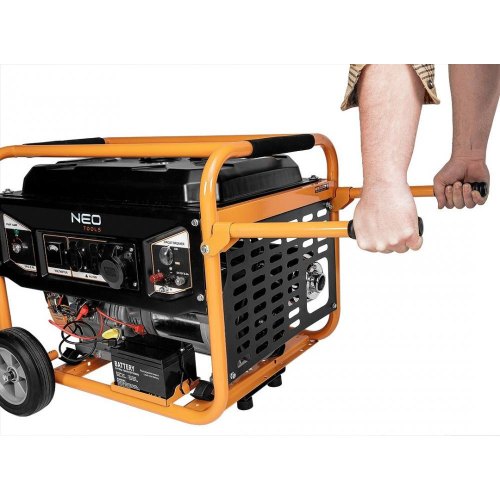 Генератор бензиновий Neo Tools 230В (1фаза), 6/6.5кВт, електростарт, AVR, 85кг