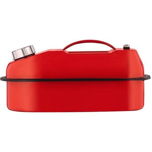 Каністра 2E паливна горизонтальна 10л метал 0.6мм, 1.8кг, червоний