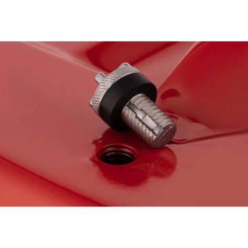 Каністра 2E паливна горизонтальна 10л метал 0.6мм, 1.8кг, червоний