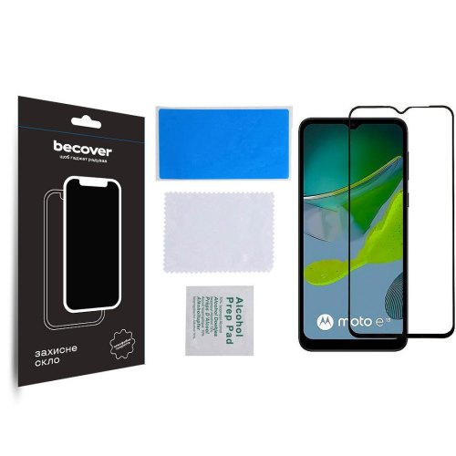 Захисне скло BeCover для Motorola Moto E13 Black (708843)