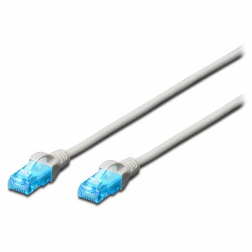 Патч-корд DIGITUS CAT 5e UTP, 7м, AWG 26/7, CCA, PVC, сірий