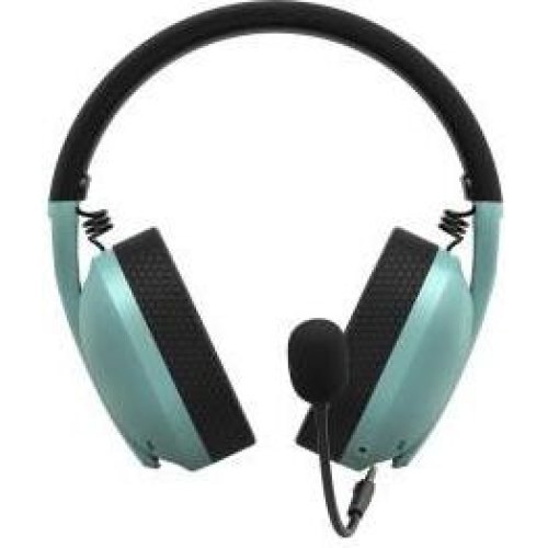 Гарнітура дротова ігрова, Hator Hyperpunk 2 USB 7.1 Black/Mint (HTA-848)