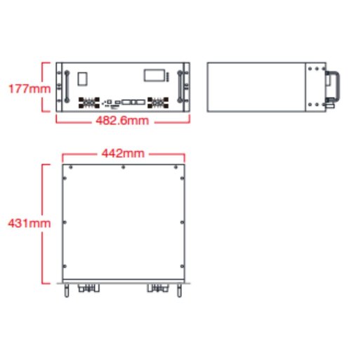Літій-залізо-фосфат LiFePO4 батарея  Marsriva MR-PBLF48-100