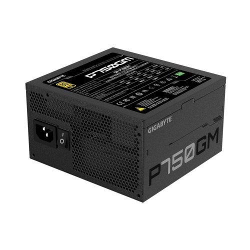 Блок живлення Gigabyte 750W, 80 Gold Pluse, Fully modular, Smart fan 120mm P750GM