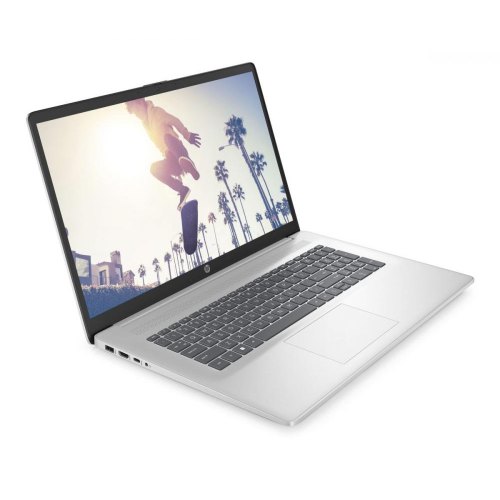 Ноутбук HP 17-cn3009ua 17.3 FHD IPS AG, Intel i3-N305, 8GB, F256GB, UMA, DOS, сріблястий