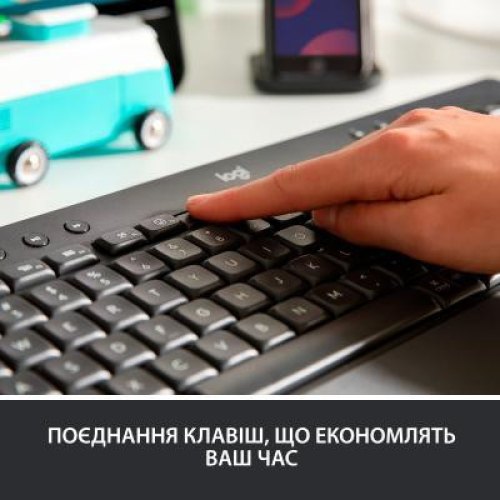 Клавиатура Logitech Signature K650 For Business UA USB/Bluetooth Graphite (920-010945)