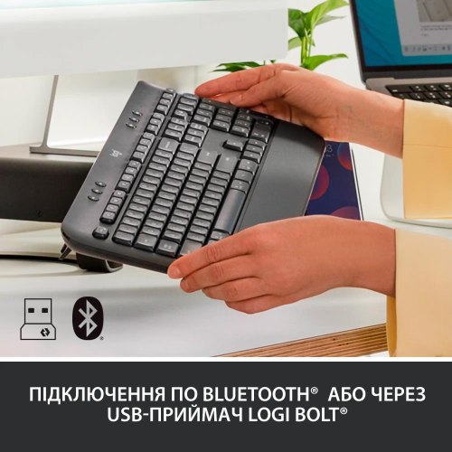 Клавиатура Logitech Signature K650 For Business UA USB/Bluetooth Graphite (920-010945)