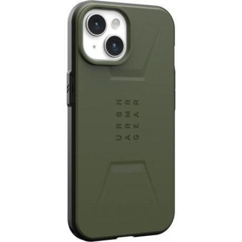 Чохол UAG для Apple iPhone 15 Civilian Magsafe, Olive Drab