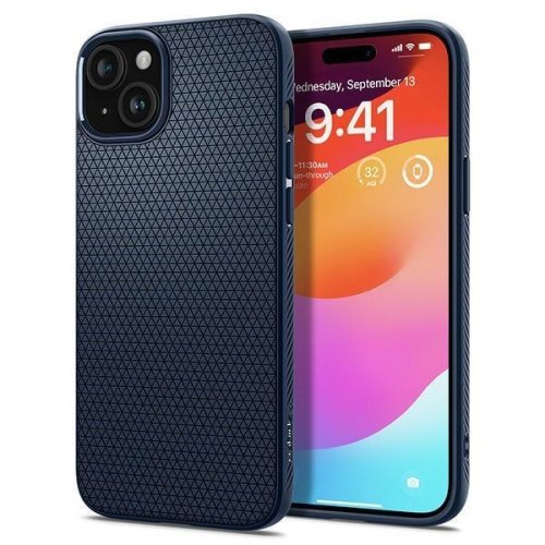Чохол Spigen для Apple iPhone 15 Liquid Air, NavyBlue