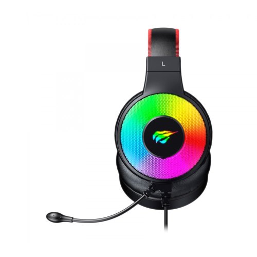 Гарнітура ігрова дротова, HAVIT HV-H2013d RGB Black (24730)