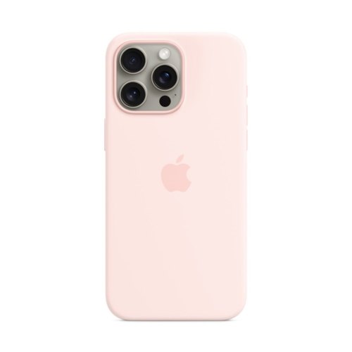 Чохол Apple iPhone 15 Pro Max Silicone Case with MagSafe - Light Pink (MT1U3ZM/A)