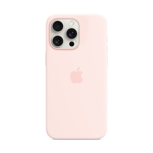 Чохол Apple iPhone 15 Pro Max Silicone Case with MagSafe - Light Pink (MT1U3ZM/A)
