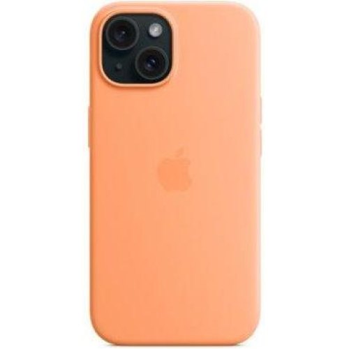 Чохол Apple iPhone 15 Silicone Case with MagSafe - Orange Sorbet (MT0W3ZM/A)
