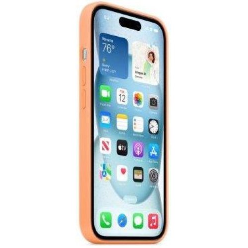 Чохол Apple iPhone 15 Silicone Case with MagSafe - Orange Sorbet (MT0W3ZM/A)