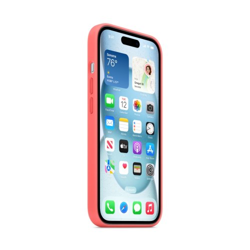 Чохол Apple iPhone 15 Silicone Case with MagSafe - Guava (MT0V3ZM/A)