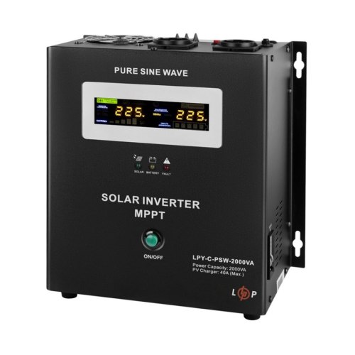 Сонячний інвертор (ДБЖ) LogicPower LPY-C-PSW-2000VA (1400W) MPPT24V