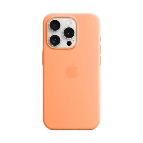 Чохол Apple iPhone 15 Pro Silicone Case with MagSafe - Orange Sorbet (MT1H3ZM/A)