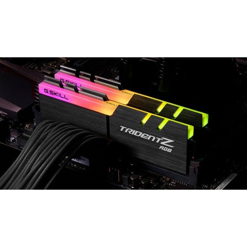 Модуль пам'яті, DDR4 32G (2x16G), 4400MHz G.SKILL TridentZ RGB (F4-4400C19D-32GTZR) Black 1.5V CL19