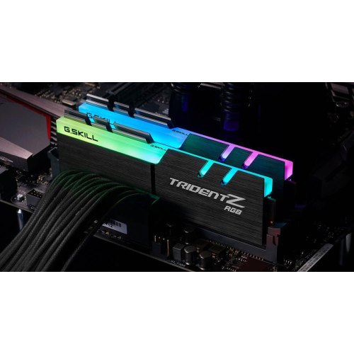 Модуль пам'яті, DDR4 32G (2x16G), 4400MHz G.SKILL TridentZ RGB (F4-4400C19D-32GTZR) Black 1.5V CL19