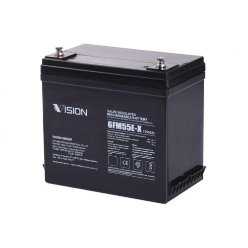 Акумуляторна батарея Vision FM, 12V, 55Ah, AGM
