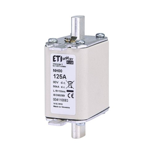 Запобіжник ETI, NH-00 Battery 125A 80V DC