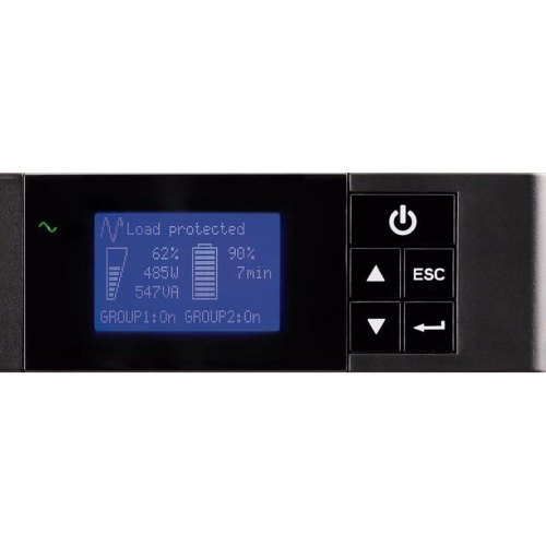 ДБЖ, Eaton 5P, 850VA/600W, RM 1U, LCD, USB, RS232, 4xC13