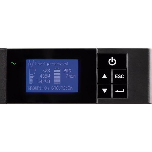 ДБЖ, Eaton 5P, 850VA/600W, RM 1U, LCD, USB, RS232, 4xC13