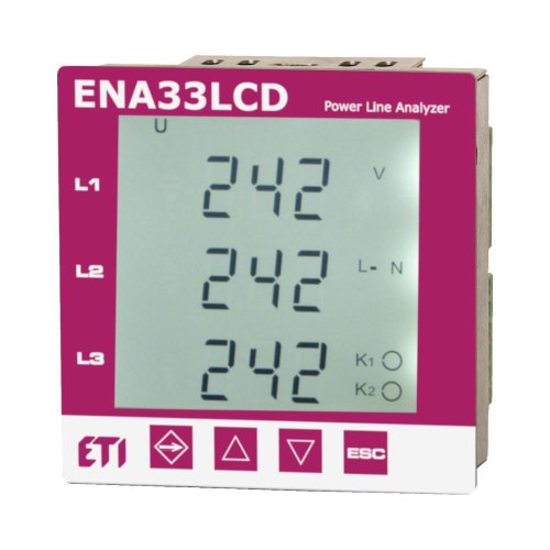 Трифазний аналізатор мережі ETI, ENA33LCD (96x96мм, 230V AC)