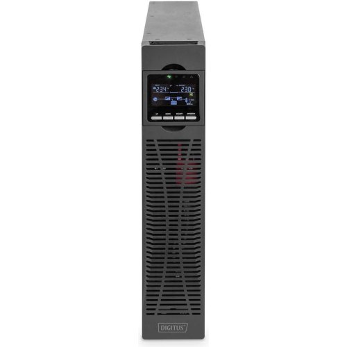 ДБЖ, DIGITUS 2000VA/2000W, RTU2, LCD, RJ45, RS232, USB, 8xC13