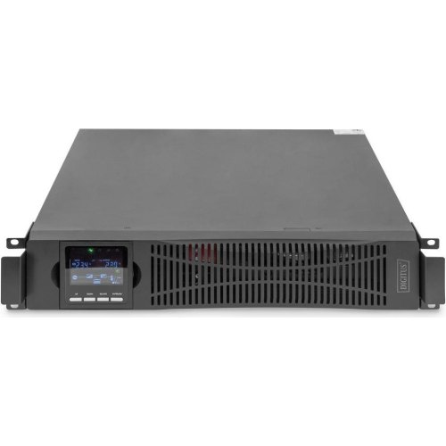 ДБЖ, DIGITUS 2000VA/2000W, RTU2, LCD, RJ45, RS232, USB, 8xC13