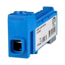Блок розподільчий ETI, EDBC-1x25-13x2,5/N (63A, 1000V AC/1500V DC, IN: 1x25, OUT: 13x2,5; синій)