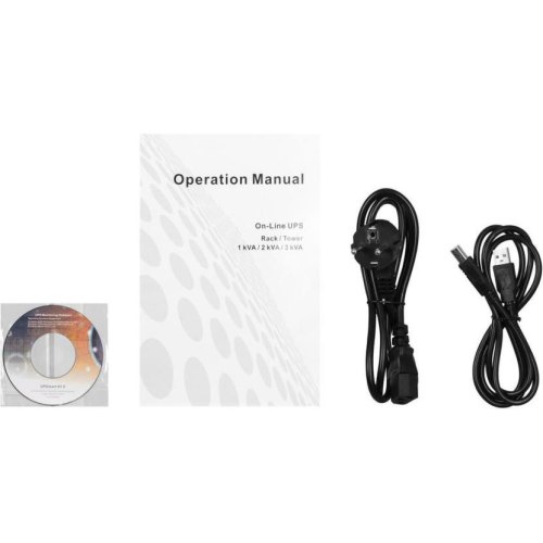 ДБЖ, 2E OD3000RT, 3000VA/2700W, RT2U, LCD, USB, 3xSchuko