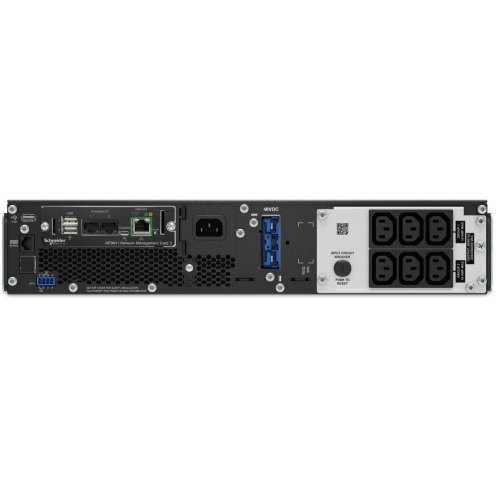 ДБЖ, APC Smart-UPS Online 1500VA/1500W, RM 2U, LCD, USB, RS232, Network Card, 6x13