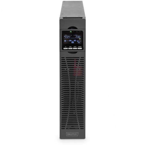 ДБЖ, DIGITUS 3000VA/3000W, RTU2, LCD, RJ45, RS232, USB, 8xC13, 1xC19