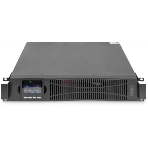 ДБЖ, DIGITUS 3000VA/3000W, RTU2, LCD, RJ45, RS232, USB, 8xC13, 1xC19