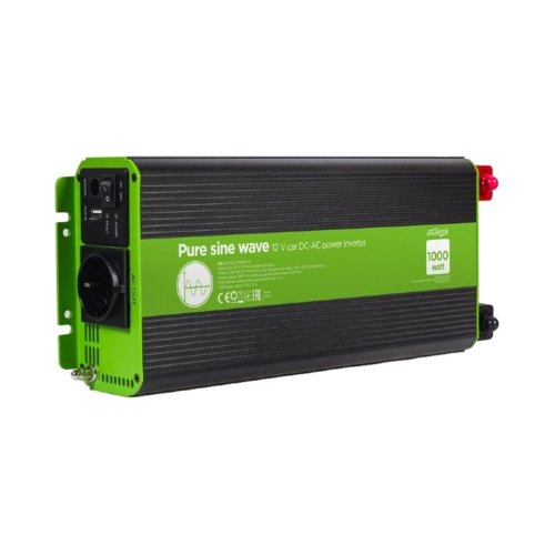 Інвертор EnerGenie EG-PWC-PS1000-01 1000 Вт, чиста синусоїда