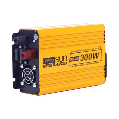 Інвертор Mexxsun MXSPSW-300 12V/220V, 300W з правильною синусоїдою, 1 універсальна розетка, клеми