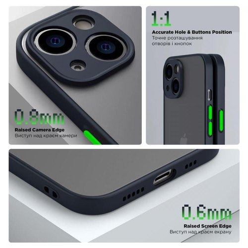 Чохол-накладка ArmorStandart Frosted Matte для Xiaomi Redmi 9A Navy Blue (ARM66731)