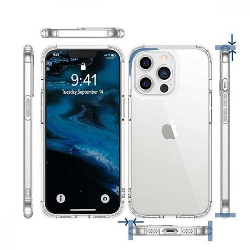 Чохол-накладка Anti-Shock BeCover для Apple iPhone 13 Pro Clear (706981)